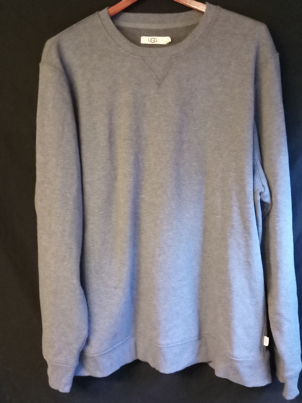 UGG Men's Heather Slate Gray Crewneck Sweater